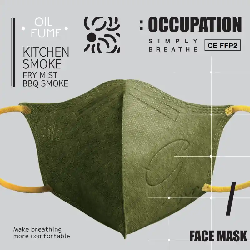 [Kitchen Smoke] :dc 3D Oil Mist FFP2 Dust Mask 6pcs (Adult)