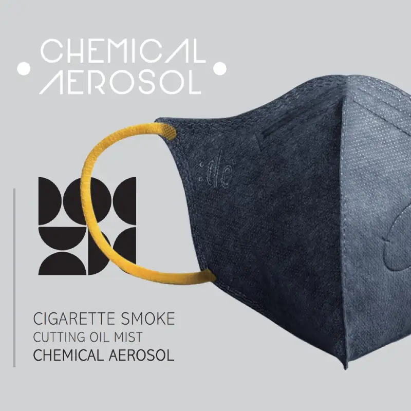 [Chemical Aerosol] :dc 3D Industrial Dust Mask 6pcs (Adult)