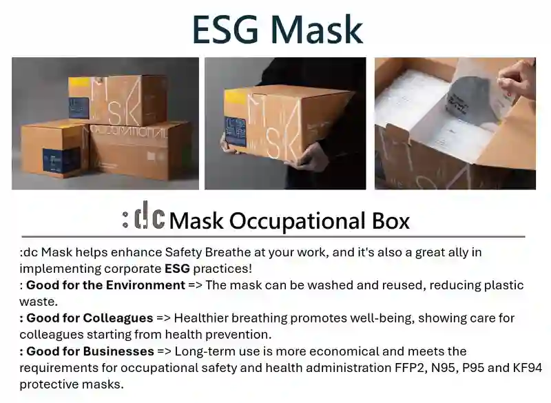 High Filtration Mask for Daily, Workplace and Industrial Particle Exposure